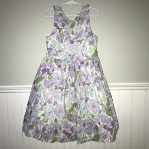 Janie and Jack Floral Pastel Easter Dress 4